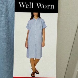 Well Worn Light Blue Midi Dress new no tags